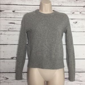 J.Crew xs wool sweater gray crew raglan short